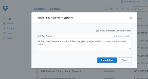 dropbox secure file sharing